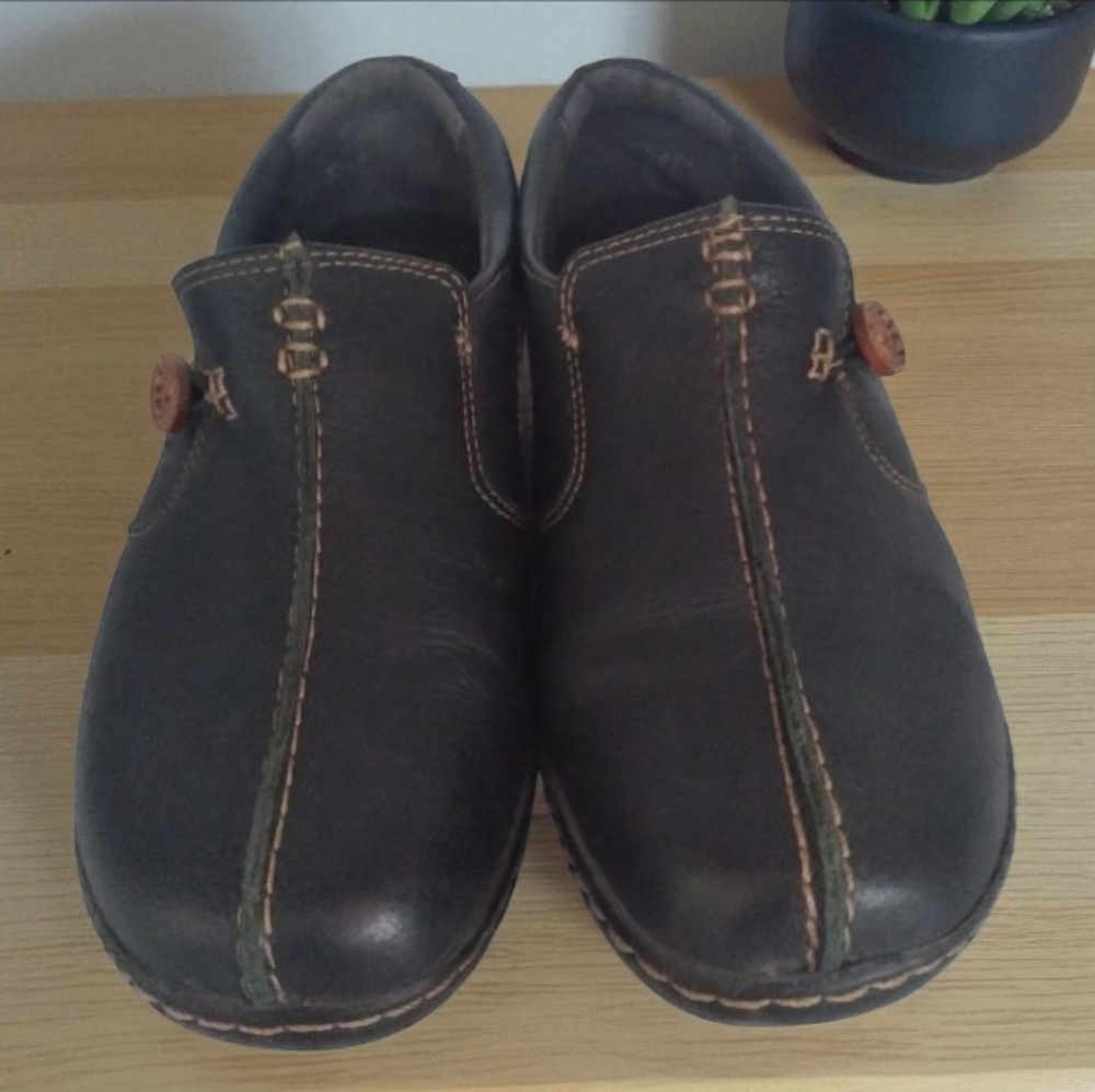 Clarks Ashland Black Leather Loop Split Toe Loafe… - image 2